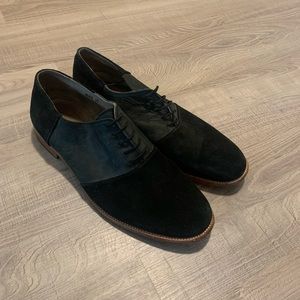 Heutchy black gray loafers oxford Alex dress shoes